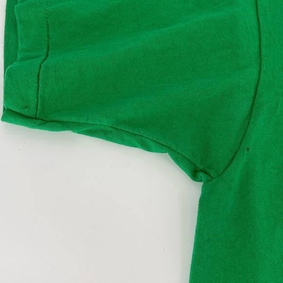90s blank solid green tshirt 1990s vintage - Picture 6 of 7